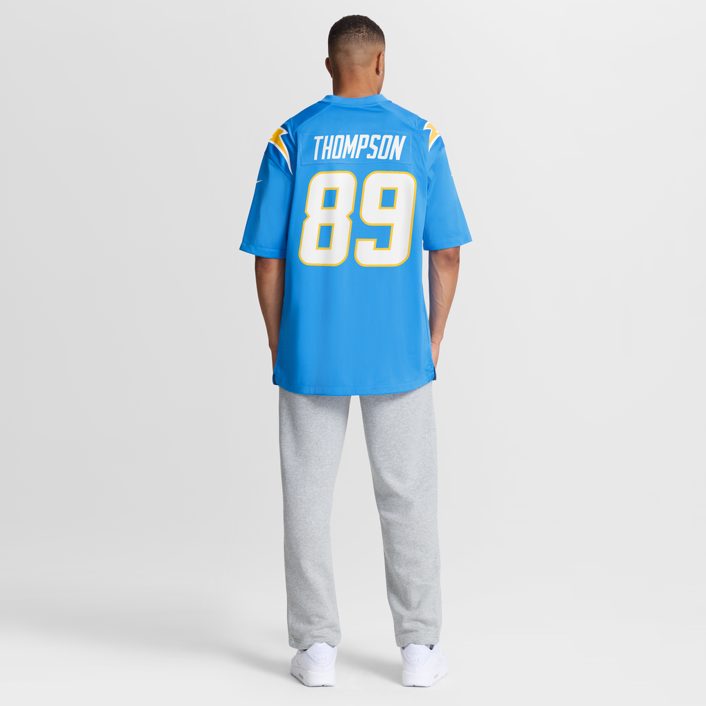 Men's Los Angeles Chargers Brenen Thompson Powder Blue Team Game Jersey