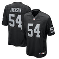Men's Las Vegas Raiders Brennan Jackson Black Team Game Jersey