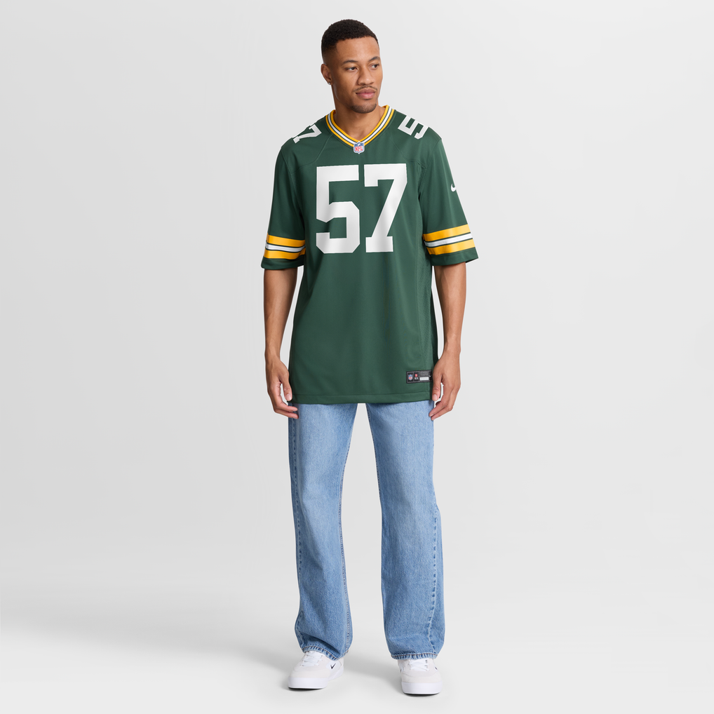 Men's Green Bay Packers Brenton Cox Jr. Green Game Jersey