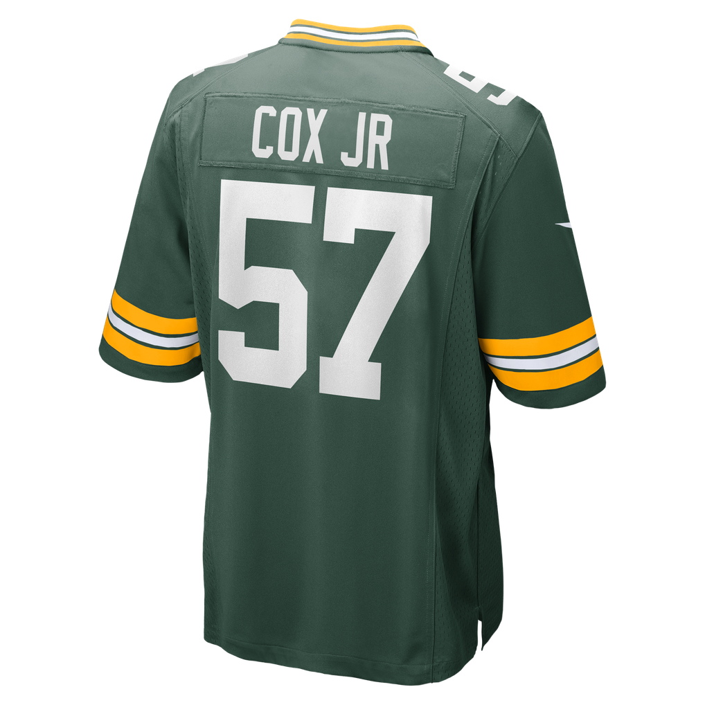 Men's Green Bay Packers Brenton Cox Jr. Green Game Jersey