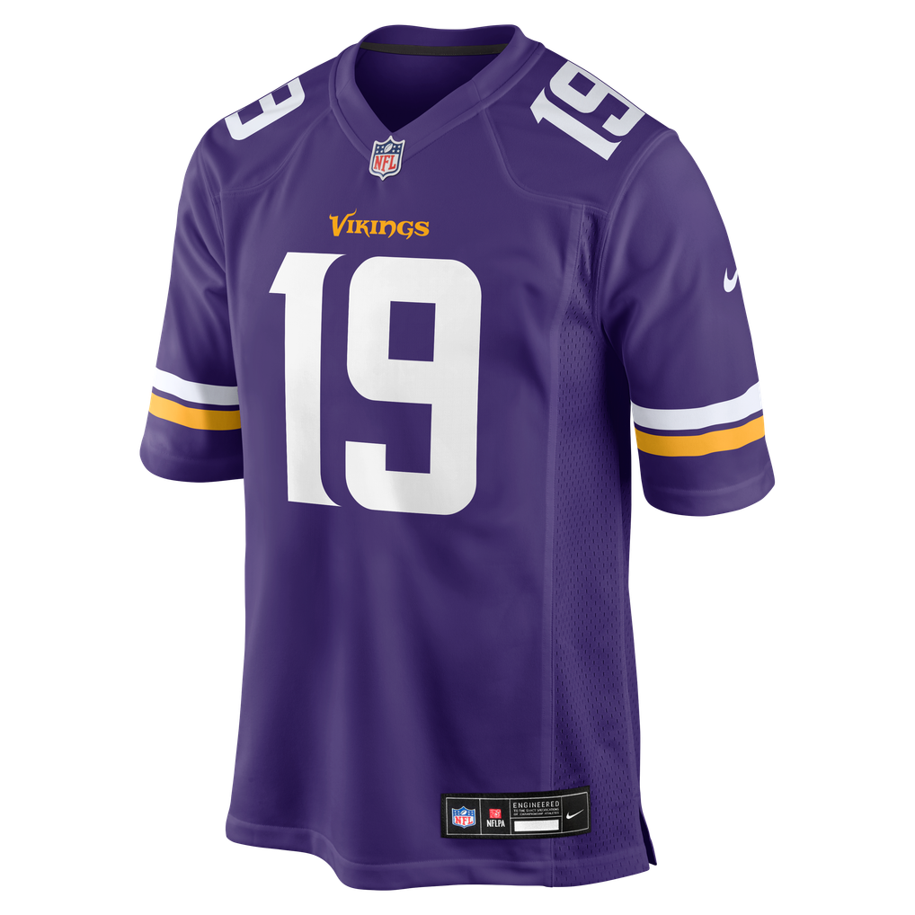 Men's Minnesota Vikings Brett Thorson Purple Team Game Jersey
