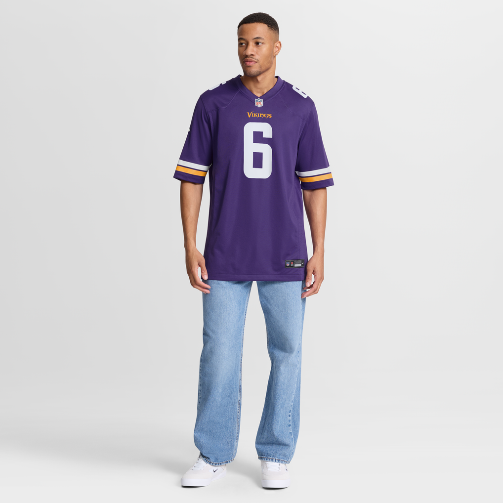 Men's Minnesota Vikings Brian Asamoah II Purple Game Jersey