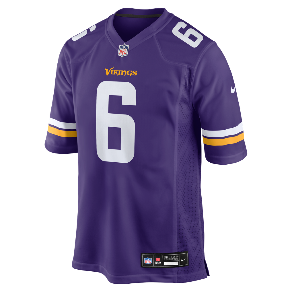 Men's Minnesota Vikings Brian Asamoah II Purple Game Jersey