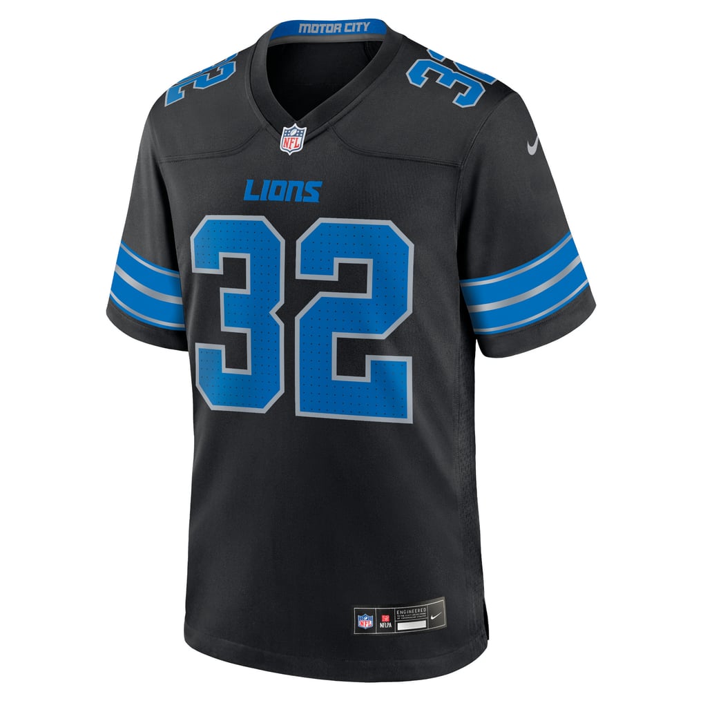 Men's Detroit Lions Brian Branch Black Alternate Game Jersey