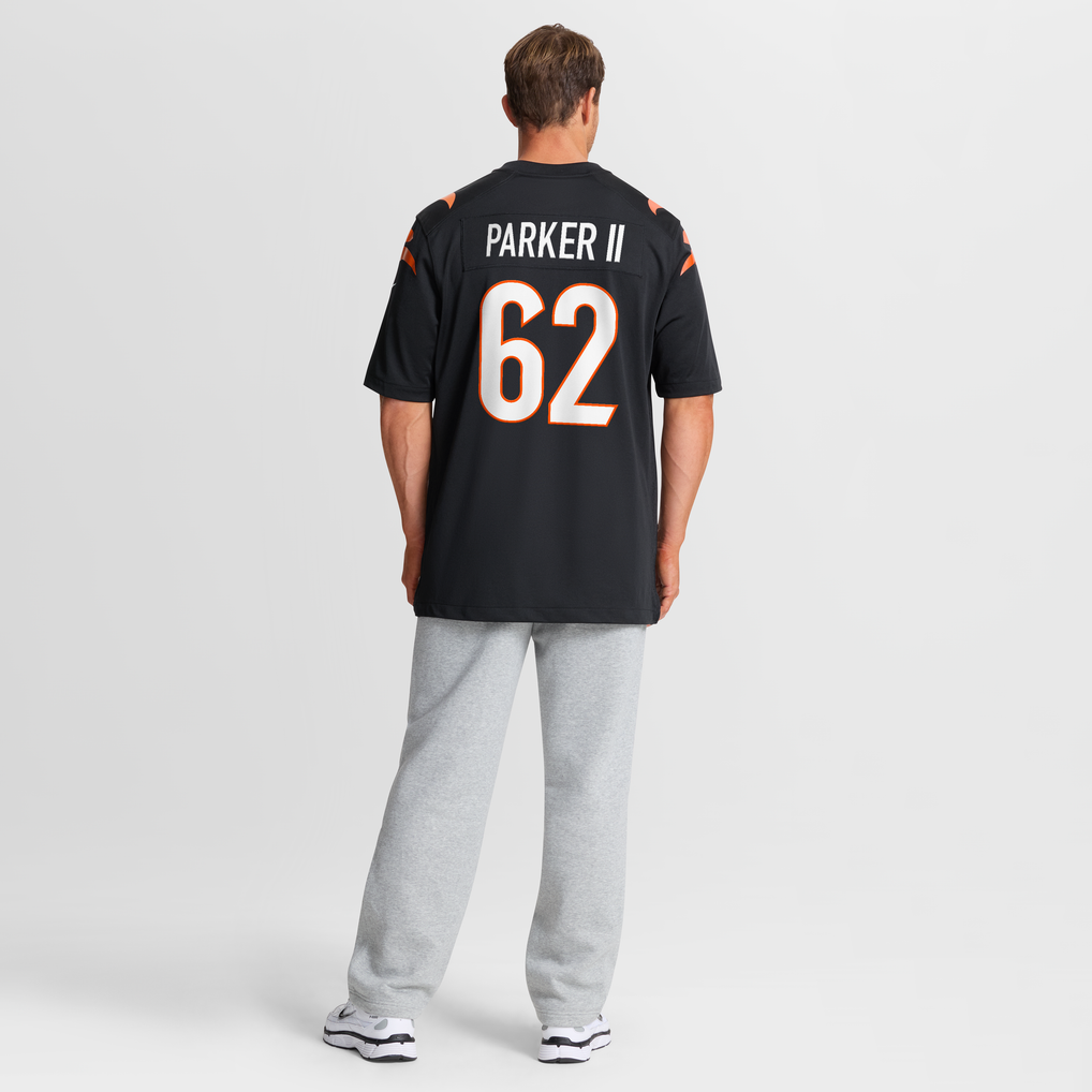 Men's Cincinnati Bengals Brian Parker II Black Team Game Jersey