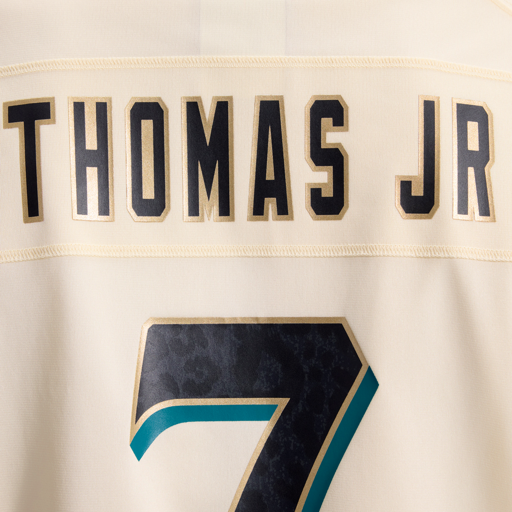 Men's Jacksonville Jaguars Brian Thomas Jr. Natural 2026 Rivalries Collection Game Jersey