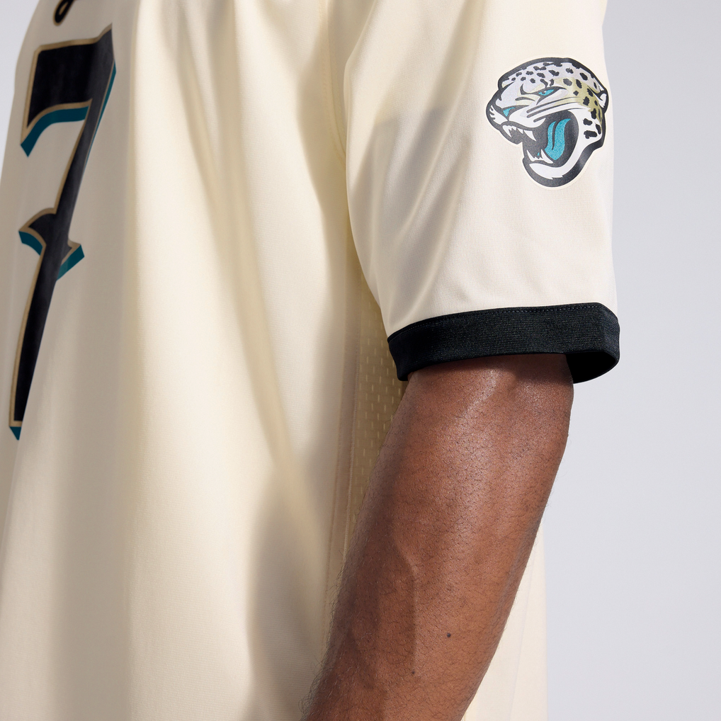 Men's Jacksonville Jaguars Brian Thomas Jr. Natural 2026 Rivalries Collection Game Jersey