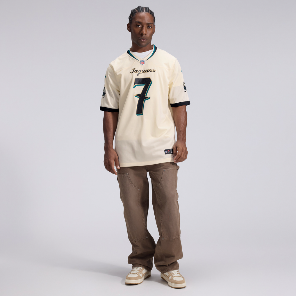Men's Jacksonville Jaguars Brian Thomas Jr. Natural 2026 Rivalries Collection Game Jersey