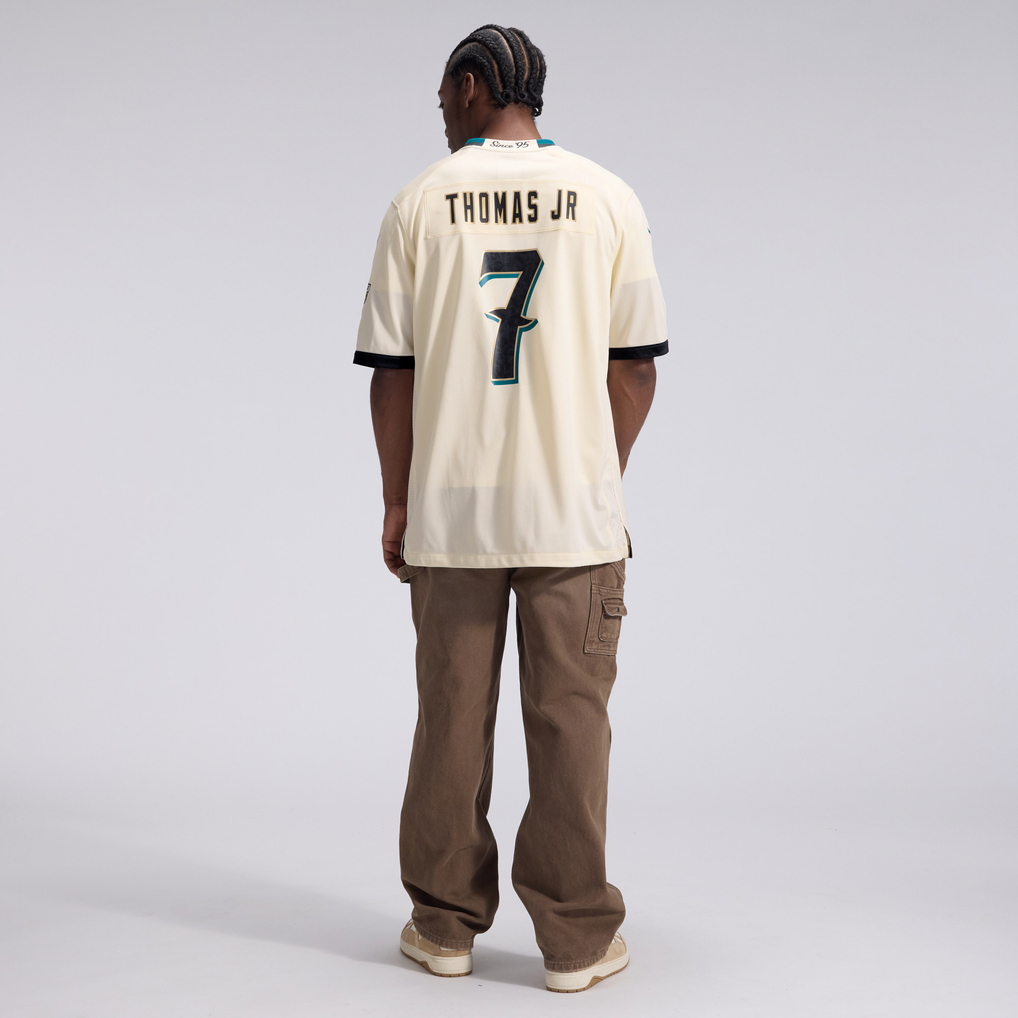 Men's Jacksonville Jaguars Brian Thomas Jr. Natural 2026 Rivalries Collection Game Jersey