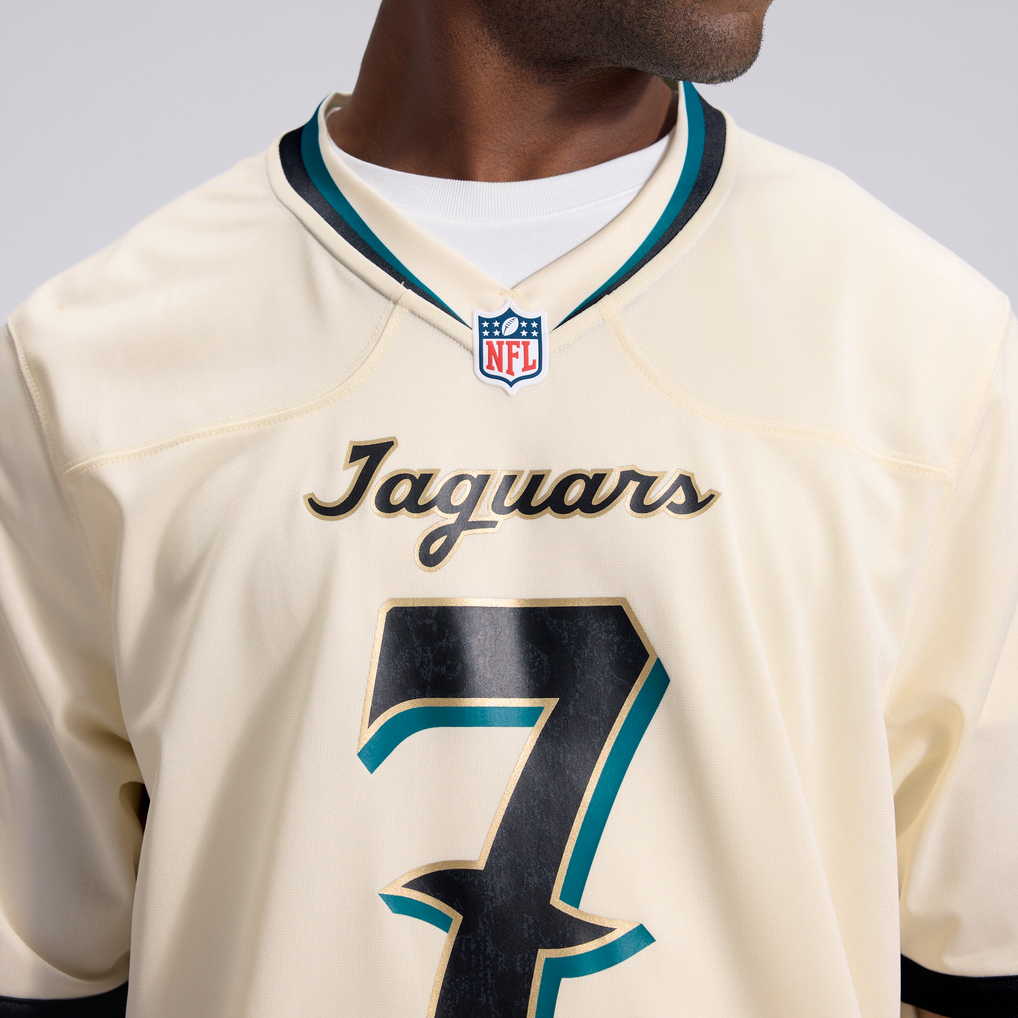 Men's Jacksonville Jaguars Brian Thomas Jr. Natural 2026 Rivalries Collection Game Jersey