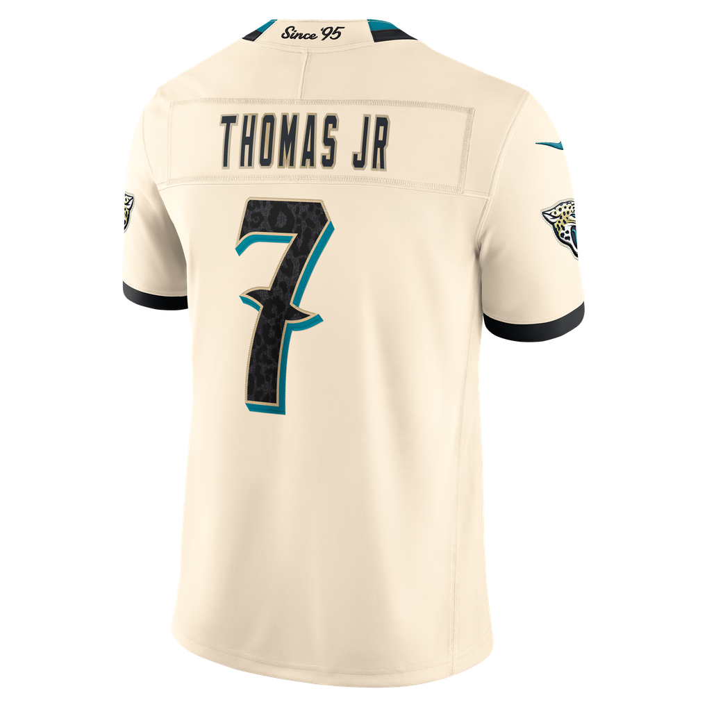 Men's Jacksonville Jaguars Brian Thomas Jr. Natural 2026 Rivalries Collection Stitched Limited Jersey