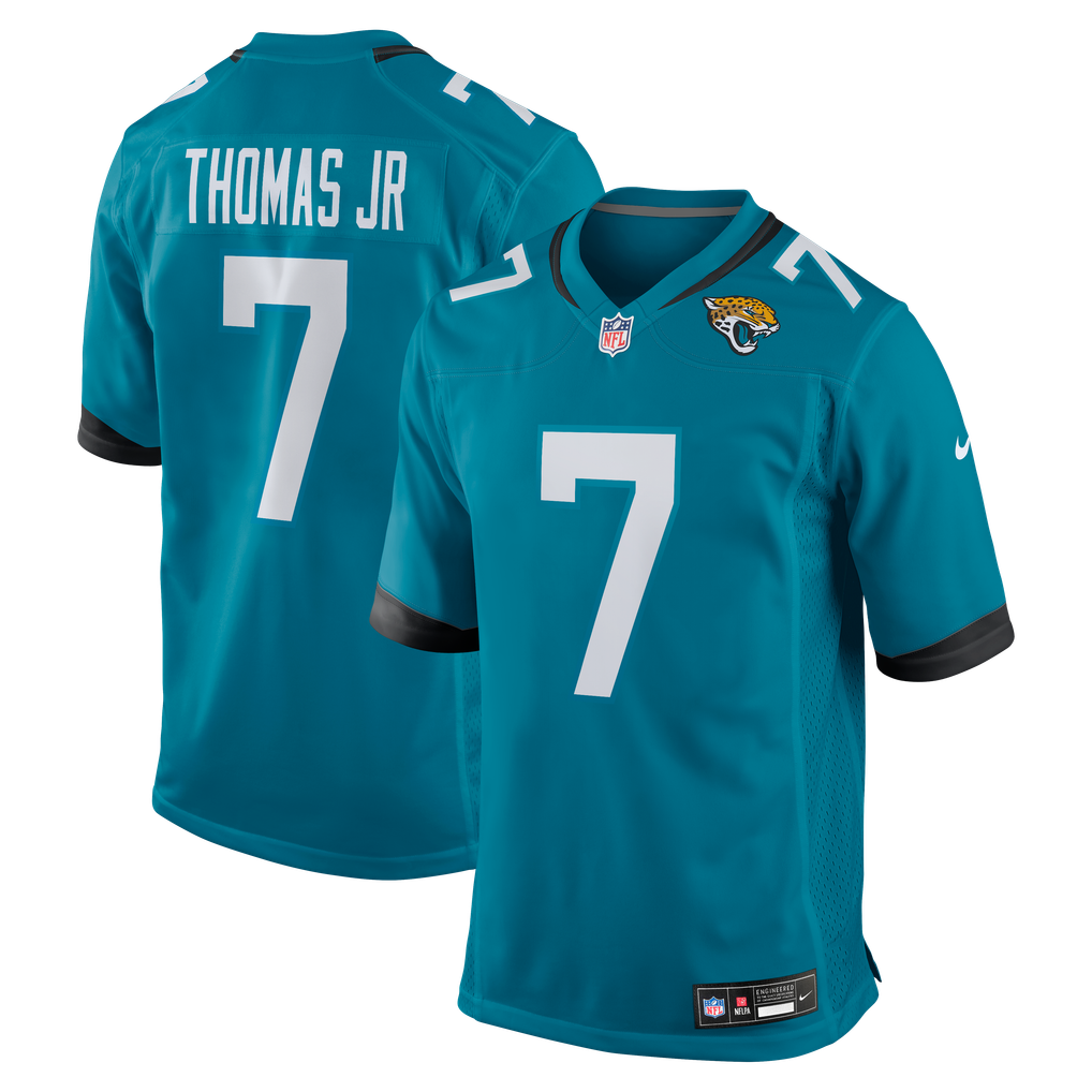 Men's Jacksonville Jaguars Brian Thomas Jr Teal Player Game Jersey