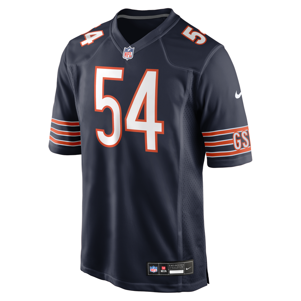 Men's Chicago Bears Brian Urlacher Navy Game Retired Player Jersey