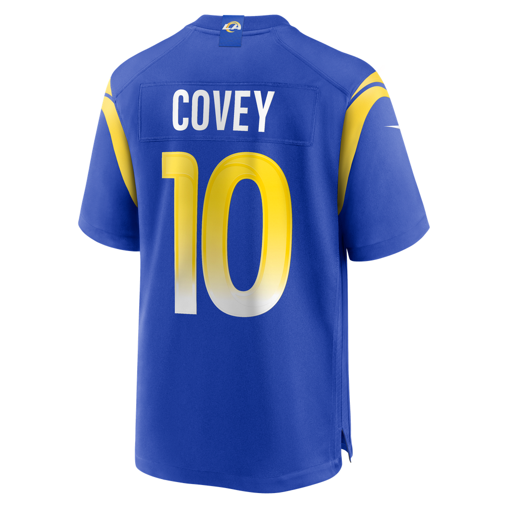 Men's Los Angeles Rams Britain Covey Royal Team Game Jersey