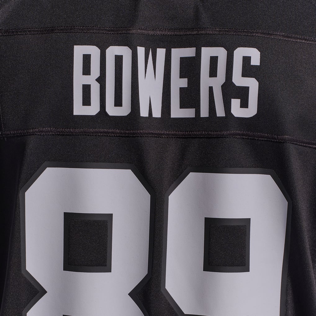 Men's Las Vegas Raiders Brock Bowers Black Player Game Jersey