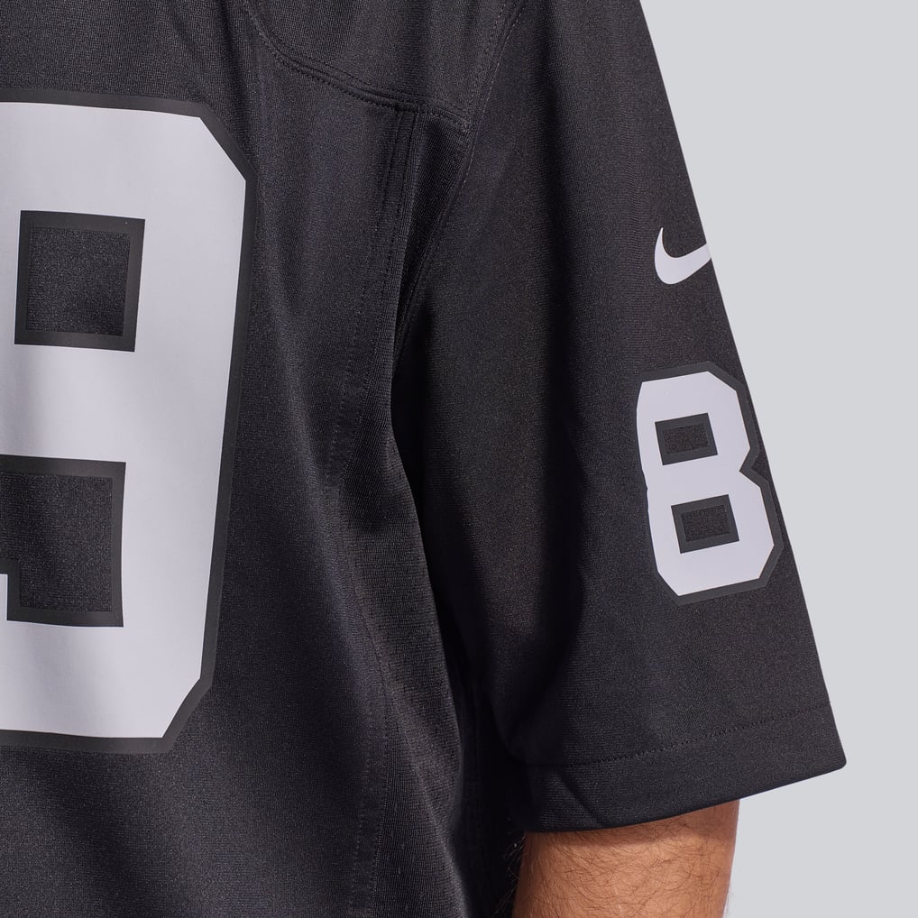 Men's Las Vegas Raiders Brock Bowers Black Player Game Jersey