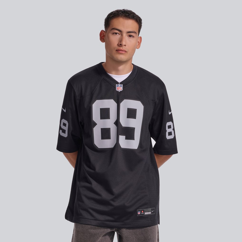 Men's Las Vegas Raiders Brock Bowers Black Player Game Jersey