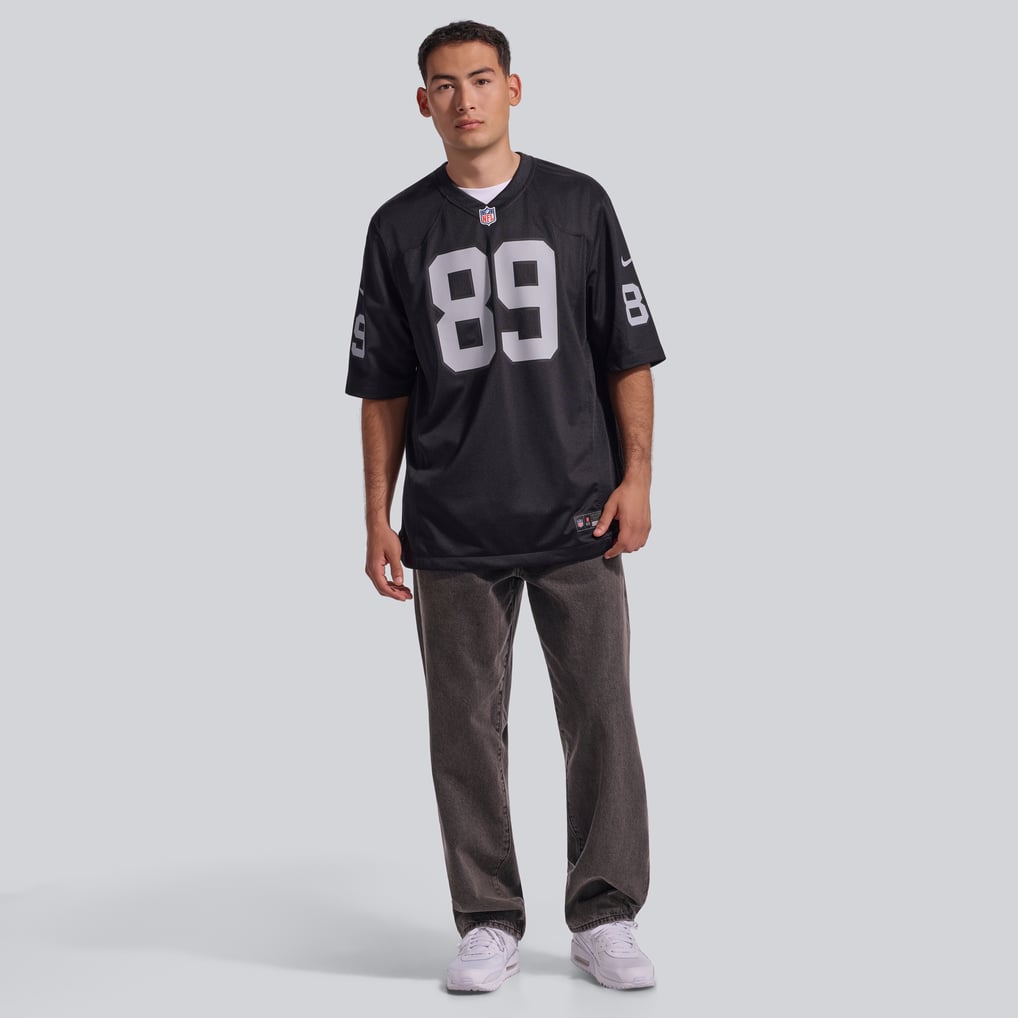 Men's Las Vegas Raiders Brock Bowers Black Player Game Jersey