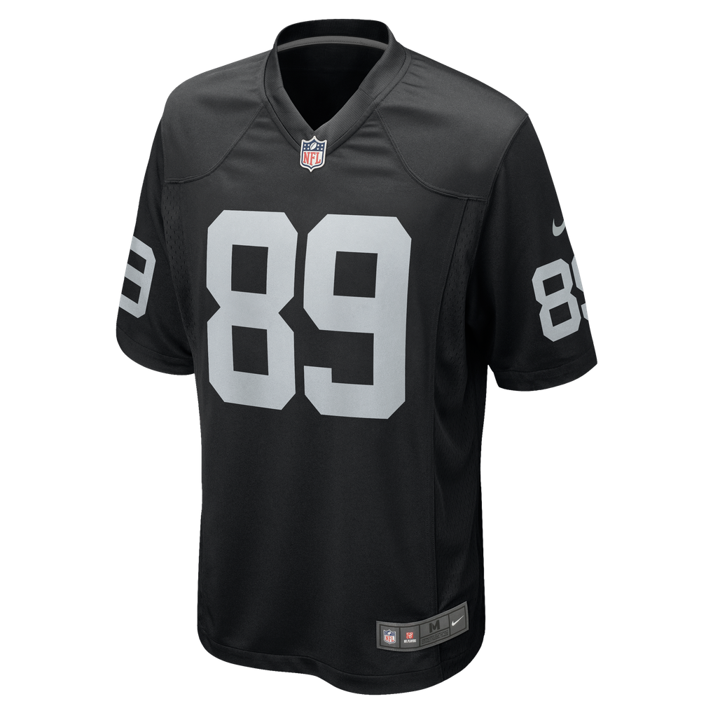 Men's Las Vegas Raiders Brock Bowers Black Player Game Jersey