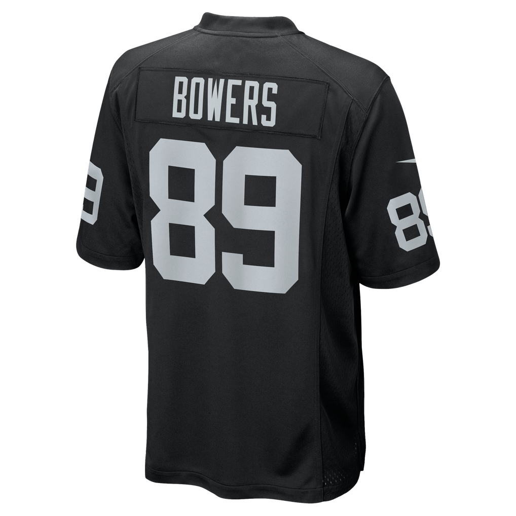 Men's Las Vegas Raiders Brock Bowers Black Player Game Jersey