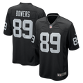 Men's Las Vegas Raiders Brock Bowers Black Player Game Jersey
