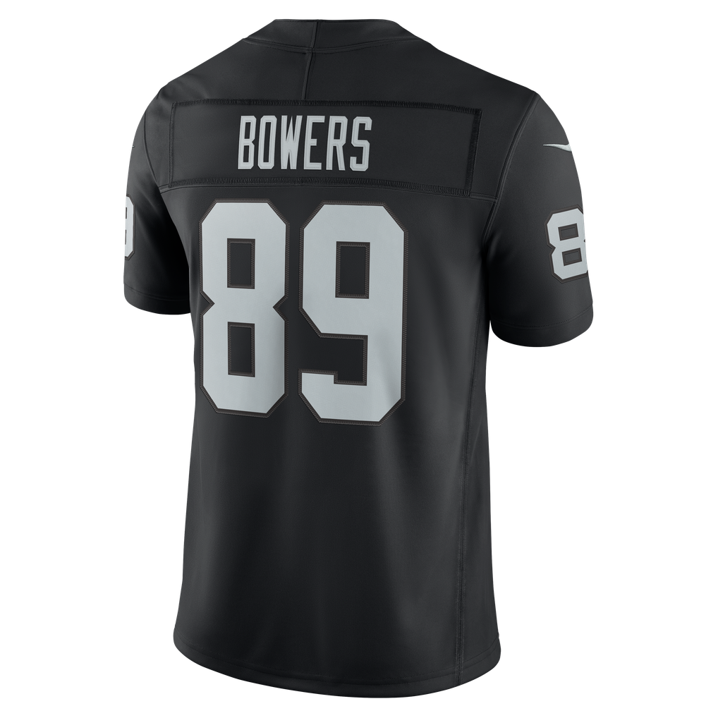 Men's Las Vegas Raiders Brock Bowers Black Team Vapor F.U.S.E. Stitched Limited Jersey