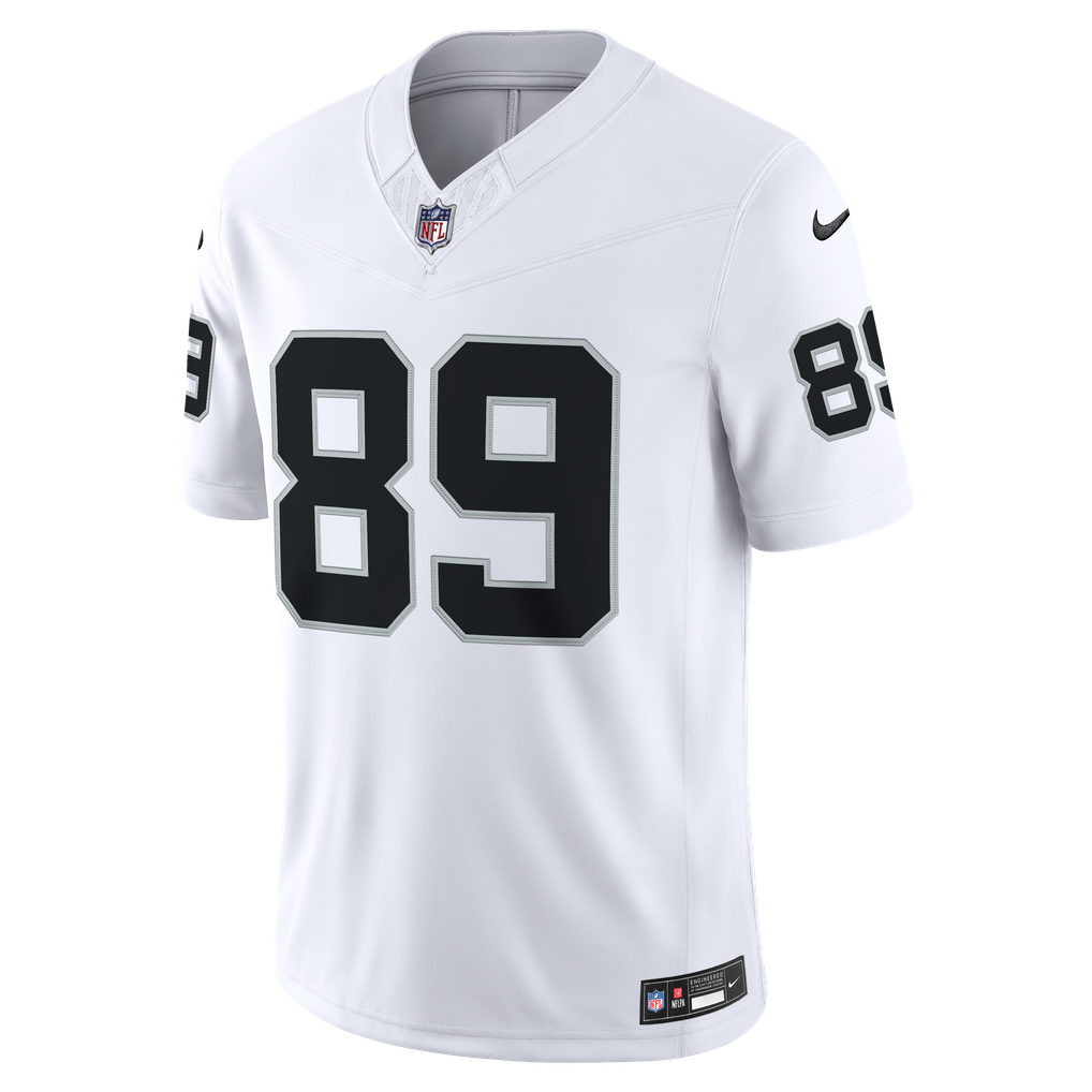 Men's Las Vegas Raiders Brock Bowers White Vapor F.U.S.E. Stitched Limited Jersey