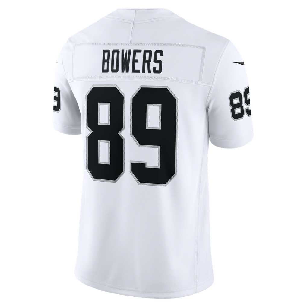 Men's Las Vegas Raiders Brock Bowers White Vapor F.U.S.E. Stitched Limited Jersey