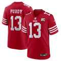 Men's San Francisco 49ers Brock Purdy Scarlet 80th Anniversary Game Jersey