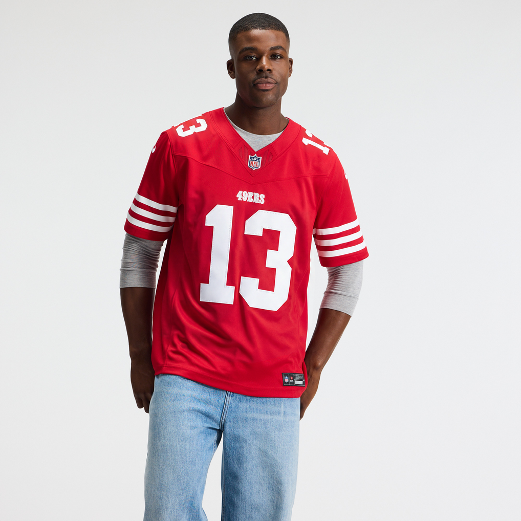 Men's San Francisco 49ers Brock Purdy Scarlet Team Vapor F.U.S.E. Stitched Limited Jersey