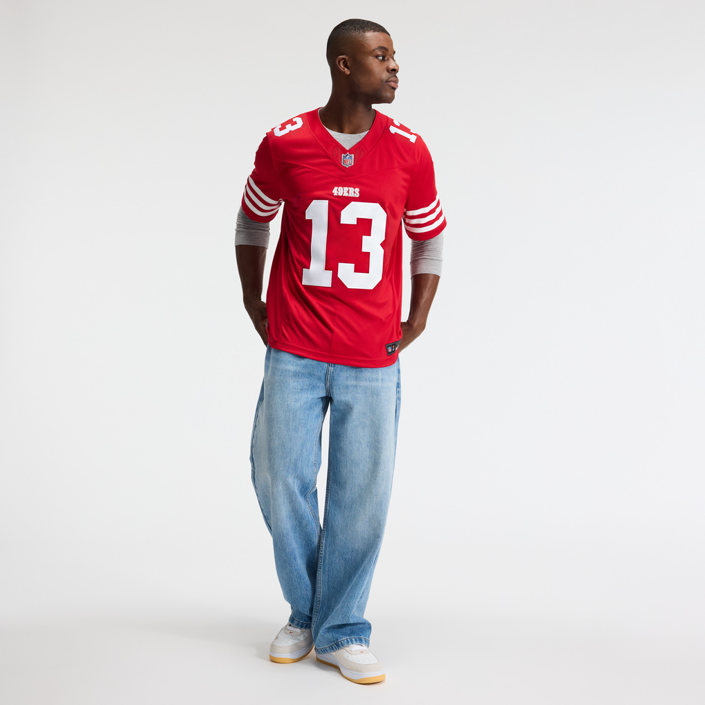 Men's San Francisco 49ers Brock Purdy Scarlet Team Vapor F.U.S.E. Stitched Limited Jersey