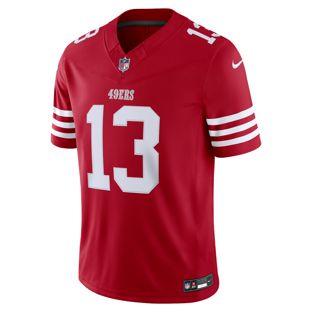 Men's San Francisco 49ers Brock Purdy Scarlet Team Vapor F.U.S.E. Stitched Limited Jersey