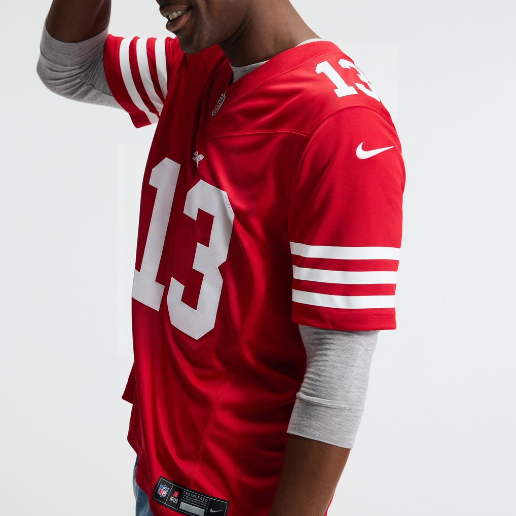 Men's San Francisco 49ers Brock Purdy Scarlet Team Vapor F.U.S.E. Stitched Limited Jersey