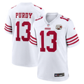 Men's San Francisco 49ers Brock Purdy White 80th Anniversary Game Jersey