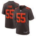 Men's Cleveland Browns Spencer Fano Brown Alternate Game Jersey