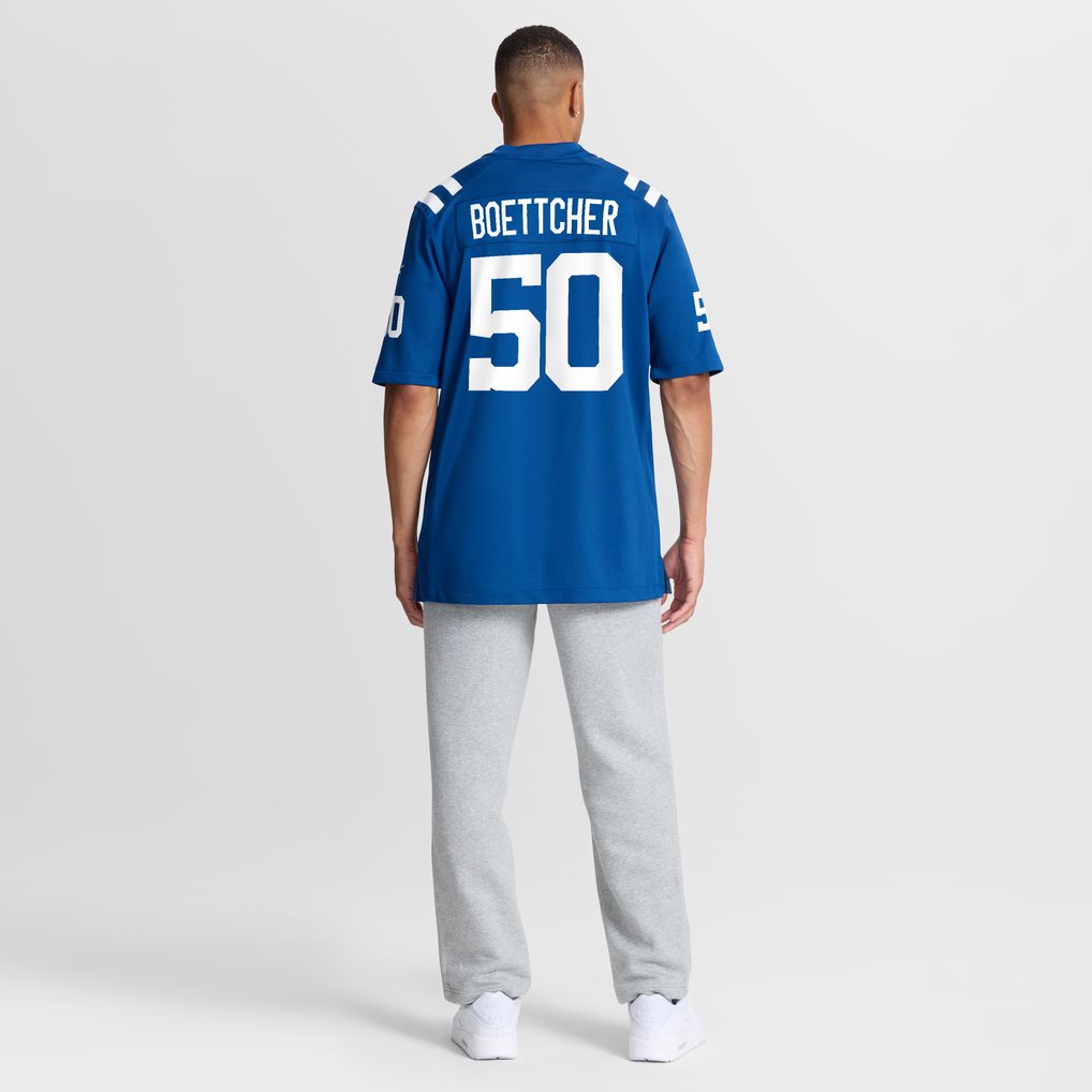 Men's Indianapolis Colts Bryce Boettcher Royal Team Game Jersey