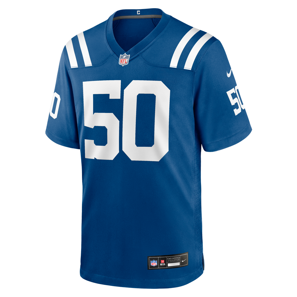 Men's Indianapolis Colts Bryce Boettcher Royal Team Game Jersey