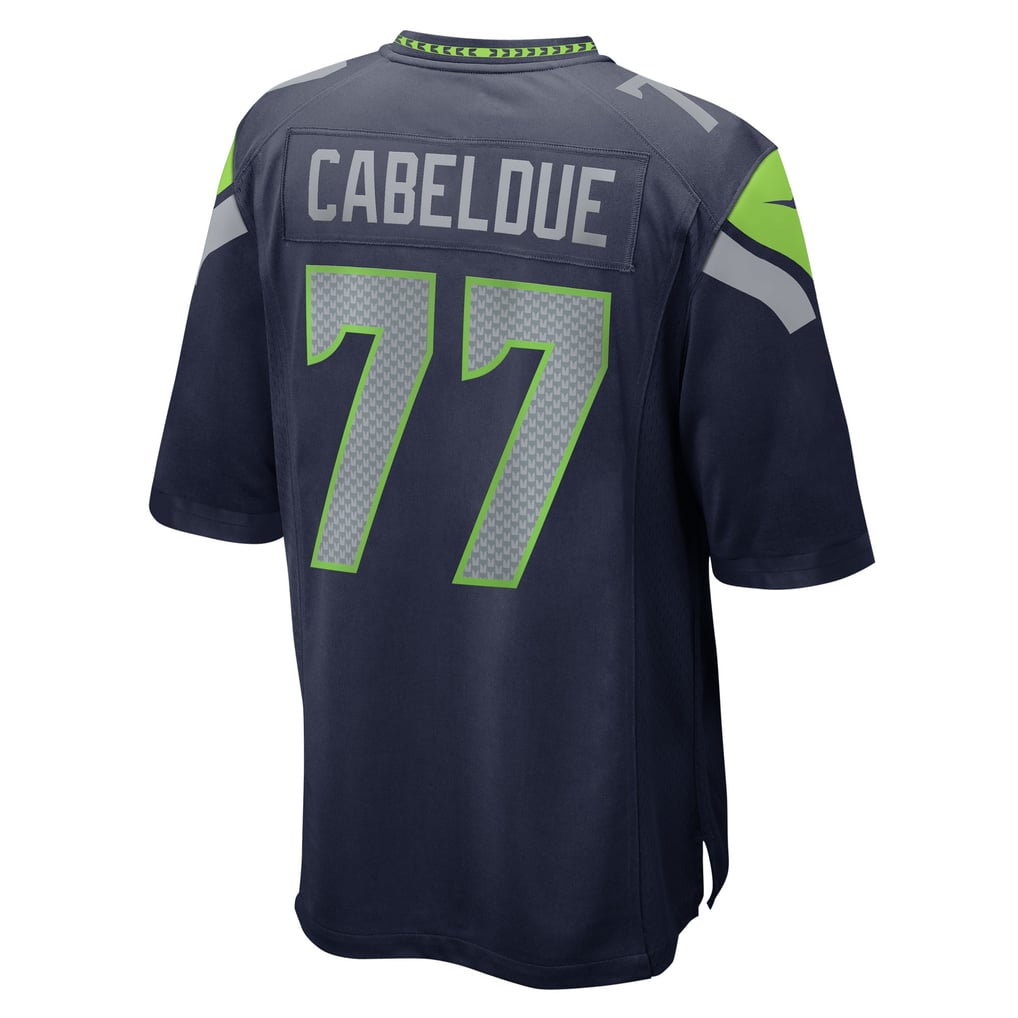 Men's Seattle Seahawks Bryce Cabeldue College Navy Team Game Jersey