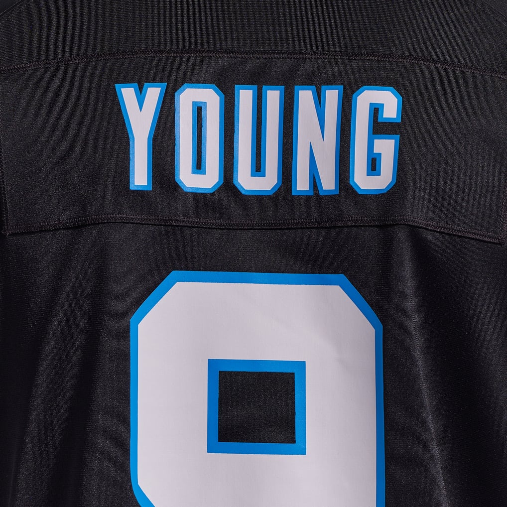 Men's Carolina Panthers Bryce Young Black Team Game Jersey