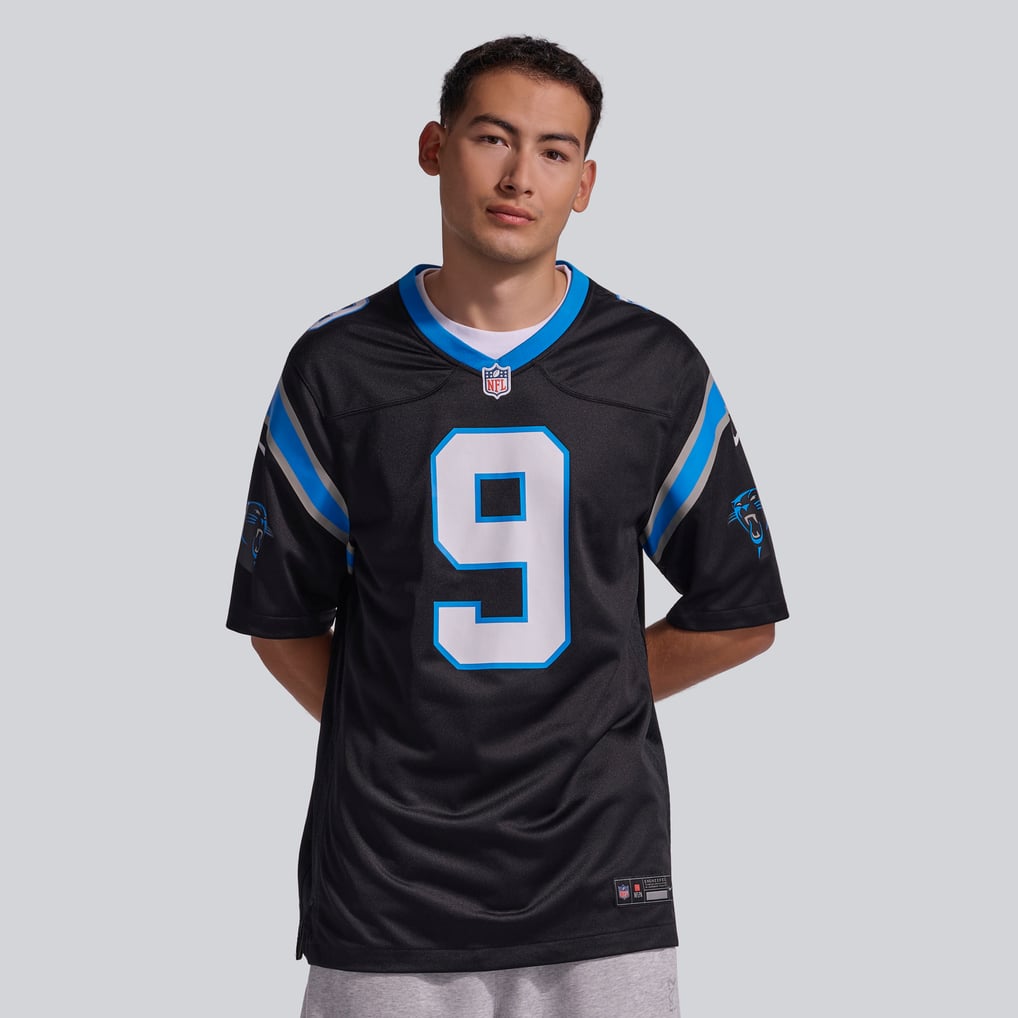 Men's Carolina Panthers Bryce Young Black Team Game Jersey