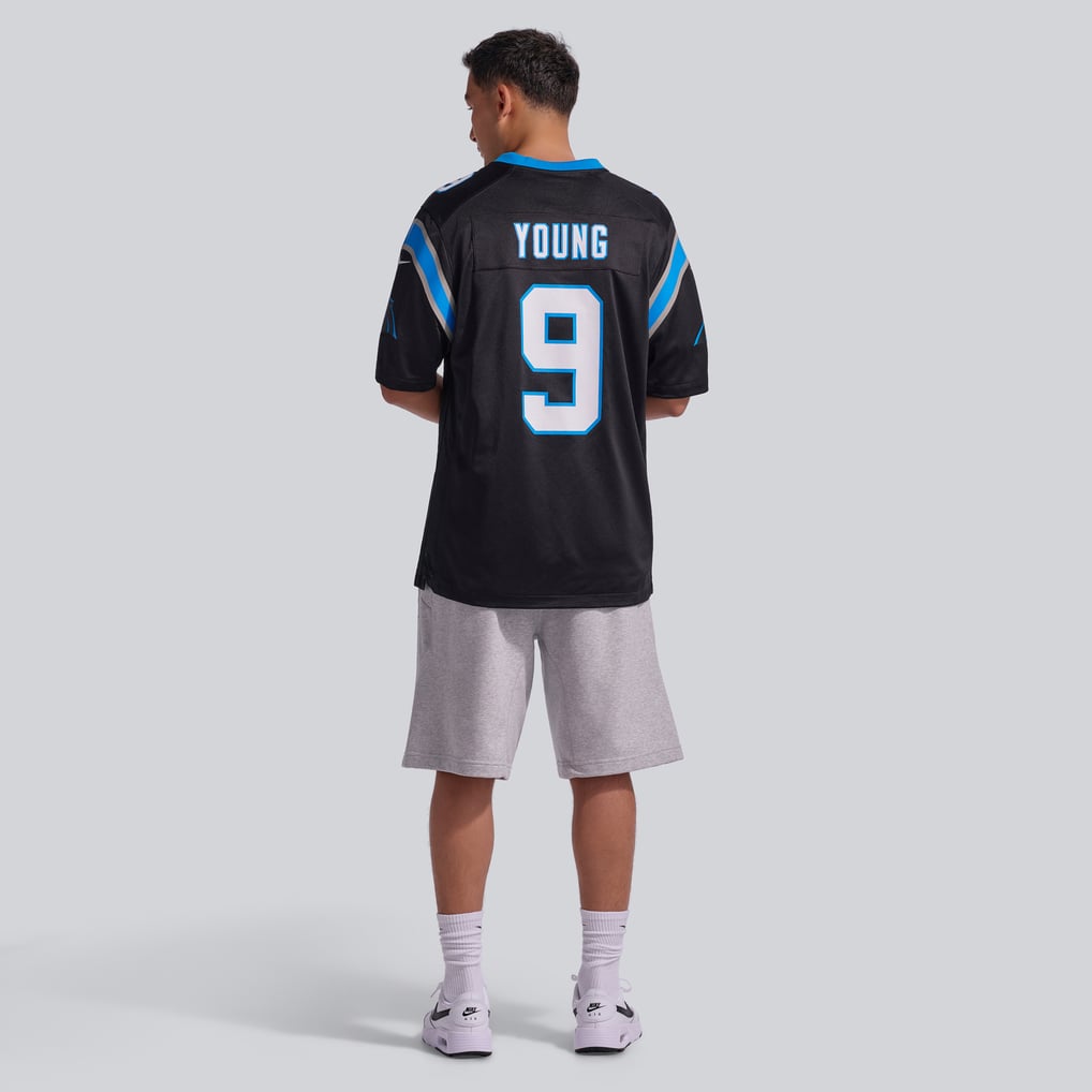 Men's Carolina Panthers Bryce Young Black Team Game Jersey