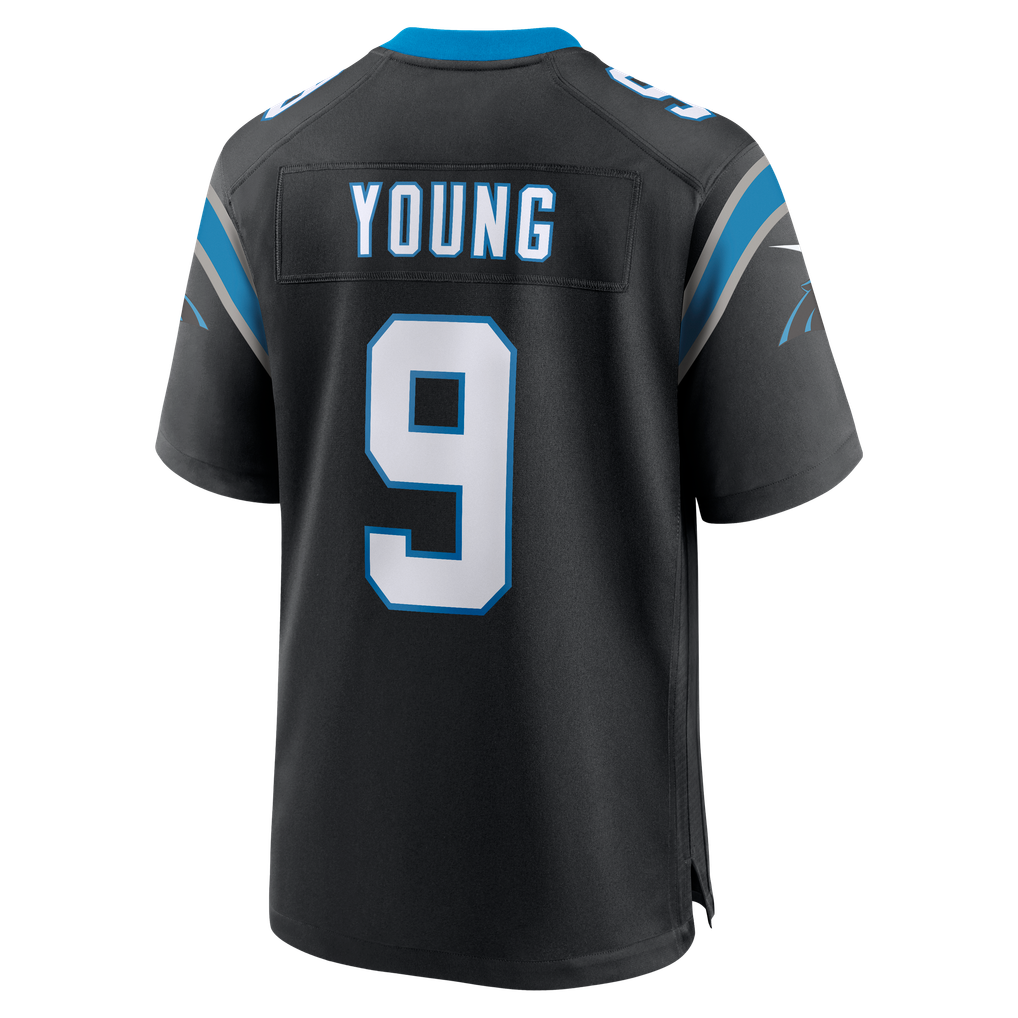 Men's Carolina Panthers Bryce Young Black Team Game Jersey