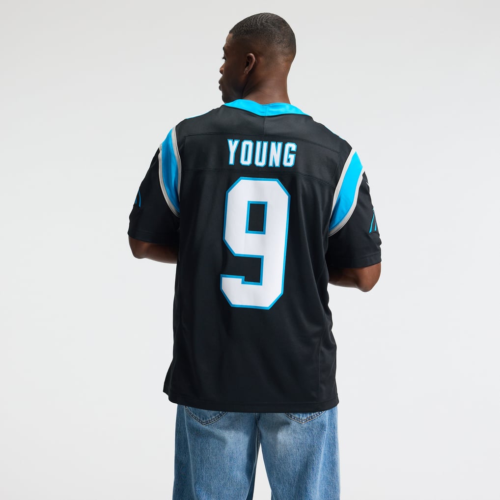 Men's Carolina Panthers Bryce Young Black Team Vapor F.U.S.E. Stitched Limited Jersey