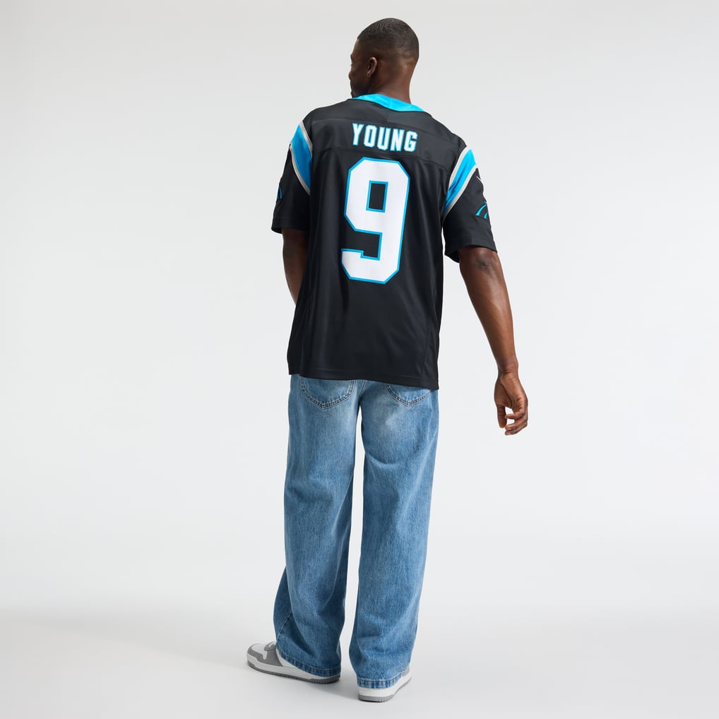 Men's Carolina Panthers Bryce Young Black Team Vapor F.U.S.E. Stitched Limited Jersey