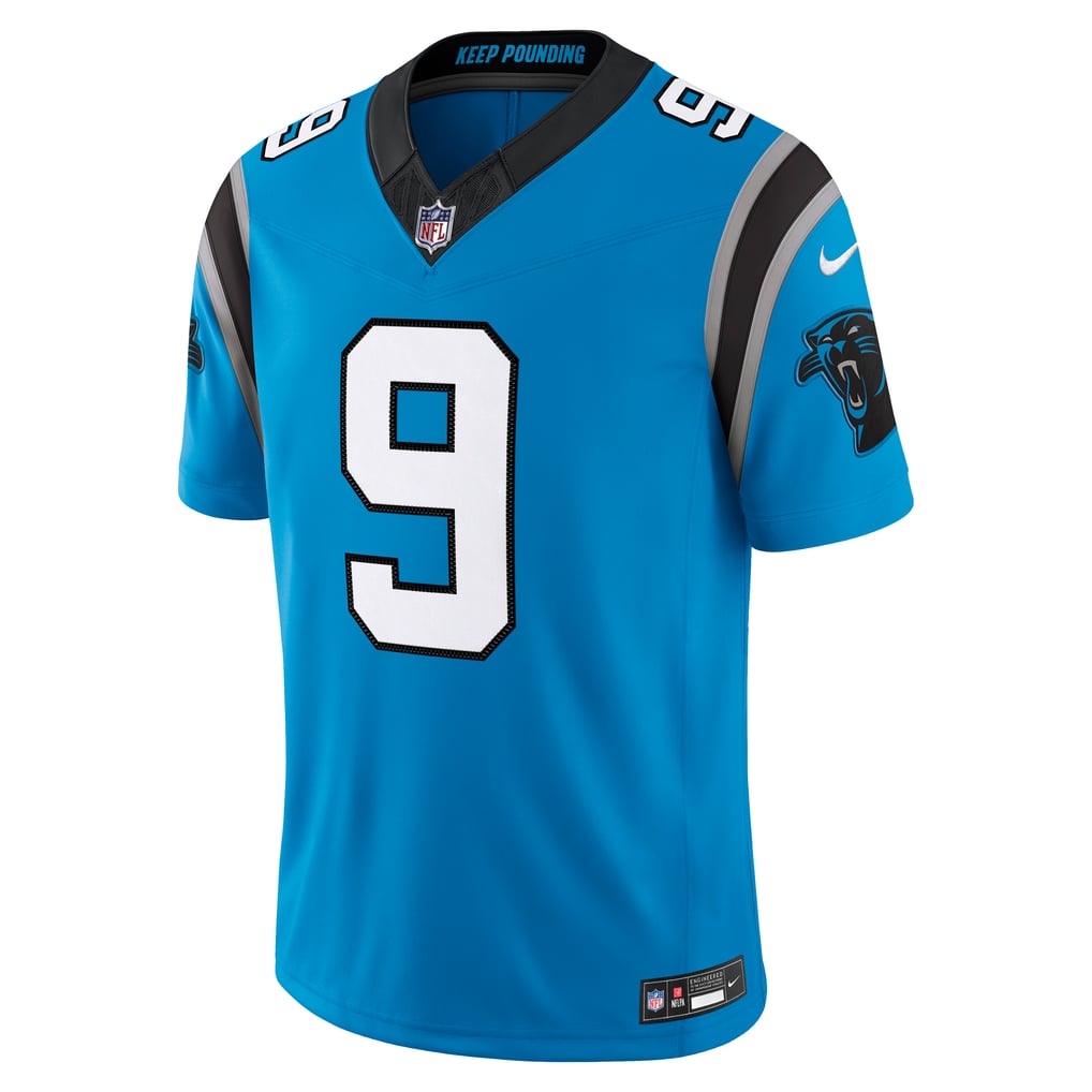 Men's Carolina Panthers Bryce Young Blue Alternate Vapor F.U.S.E. Stitched Limited Jersey