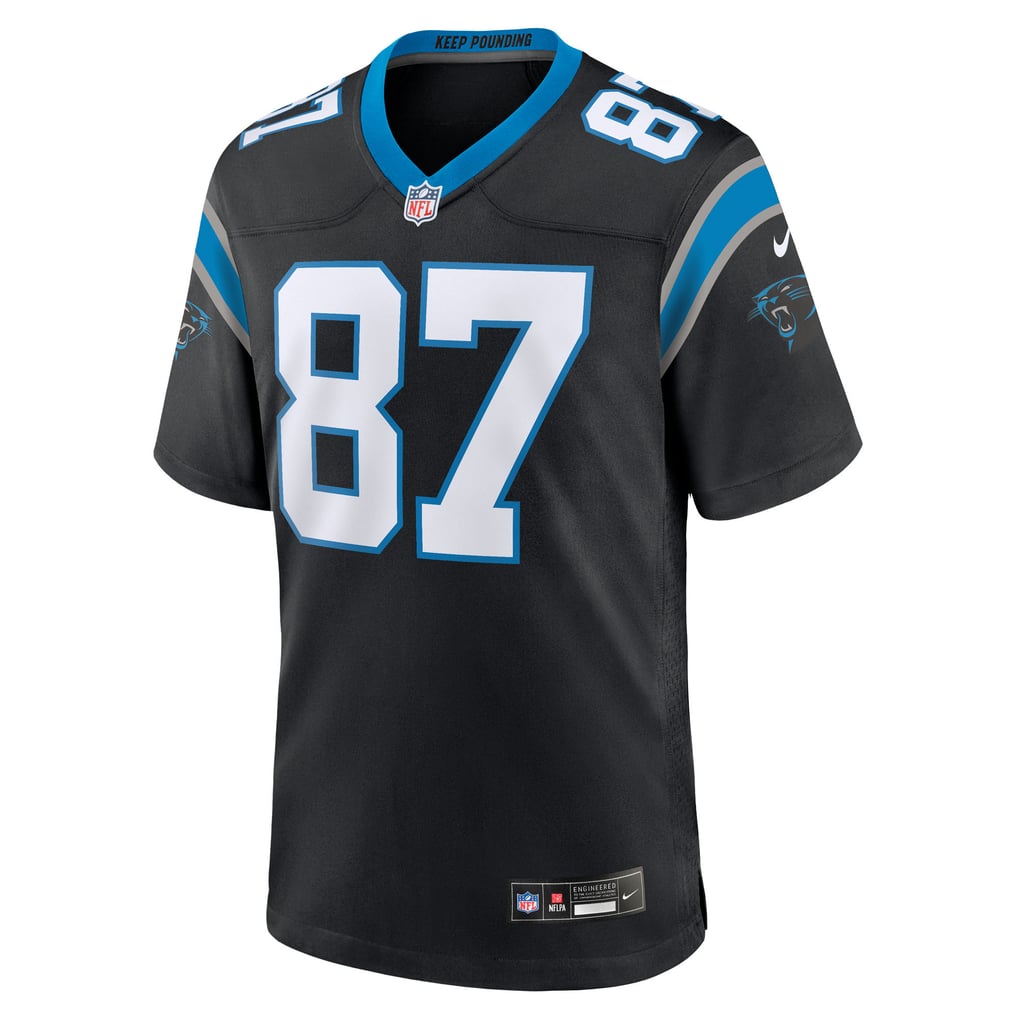 Men's Carolina Panthers Brycen Tremayne Black Team Game Jersey
