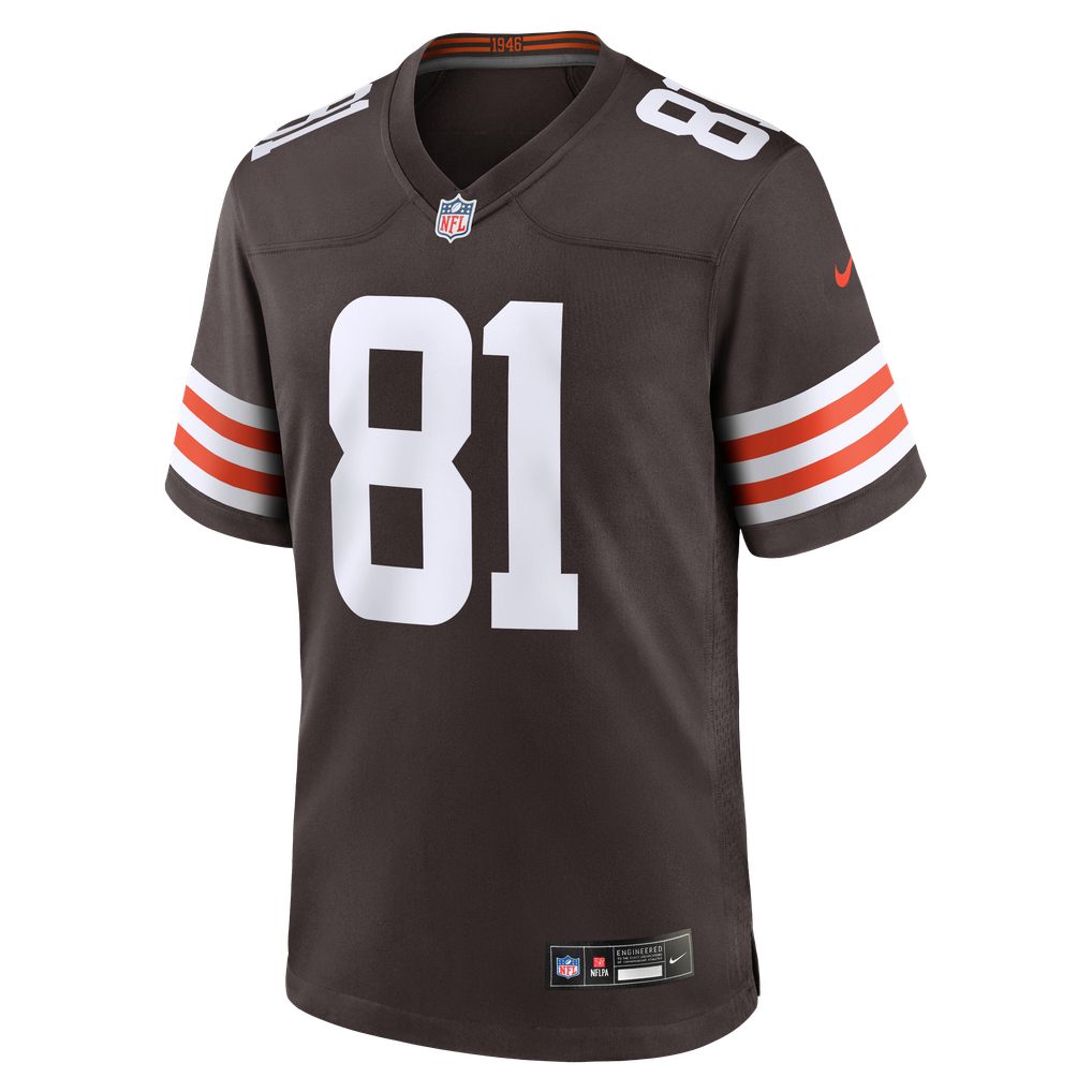 Men's Cleveland Browns Bub Means Brown Team Game Jersey