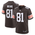 Men's Cleveland Browns Bub Means Brown Team Game Jersey