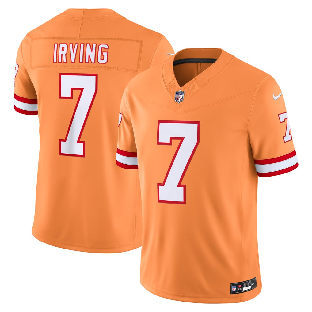 Men's Tampa Bay Buccaneers Bucky Irving Creamsicle Alternate Vapor F.U.S.E. Stitched Limited Jersey