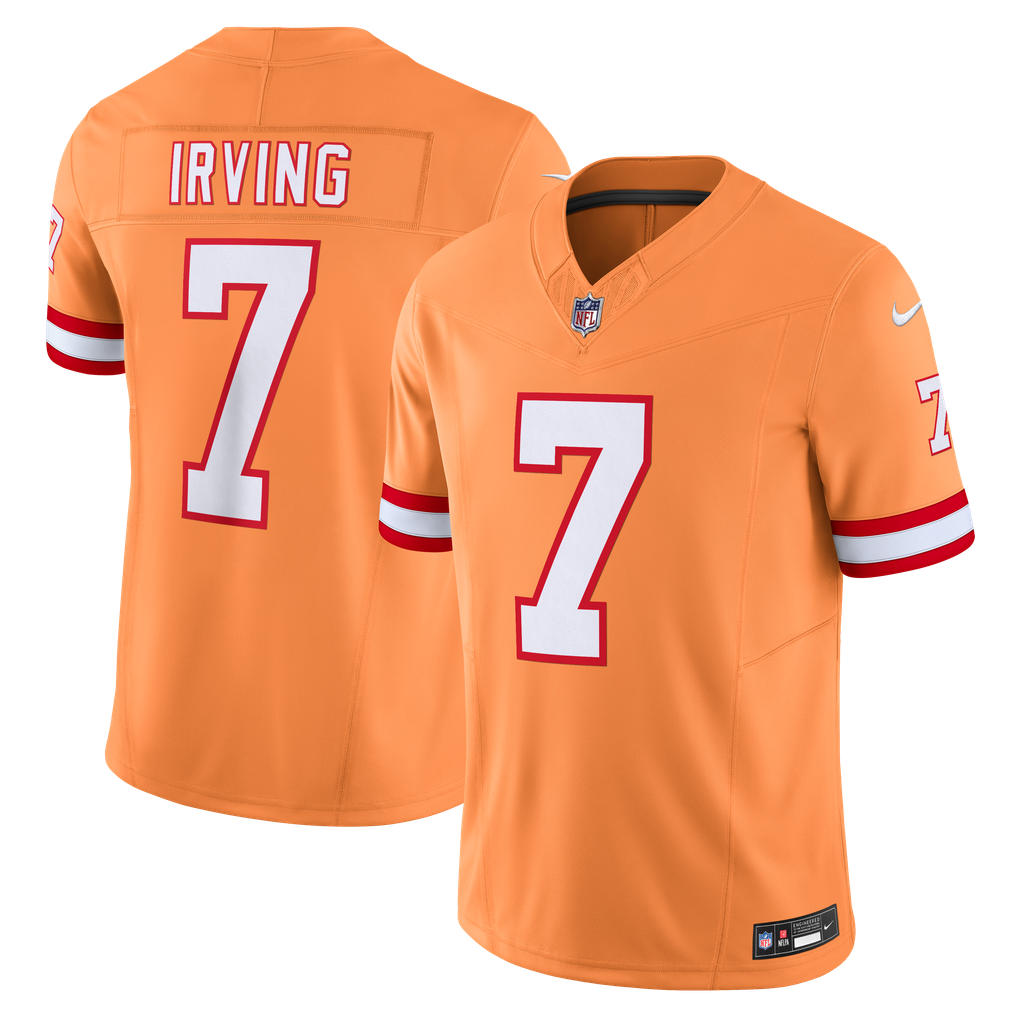 Men's Tampa Bay Buccaneers Bucky Irving Orange Alternate 2 Throwback Vapor F.U.S.E. Limited Jersey